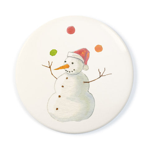 Gifted Snowman Pocket Mirror