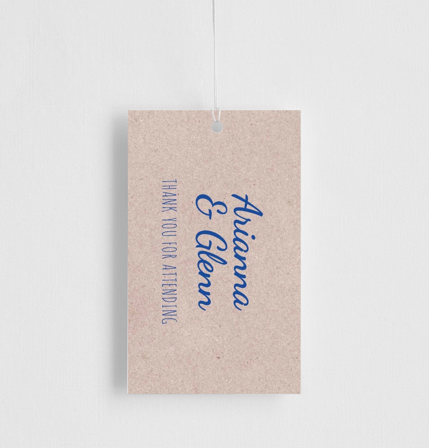 Rustic Mason Jar Flowers Favor Tag by Cardine C.