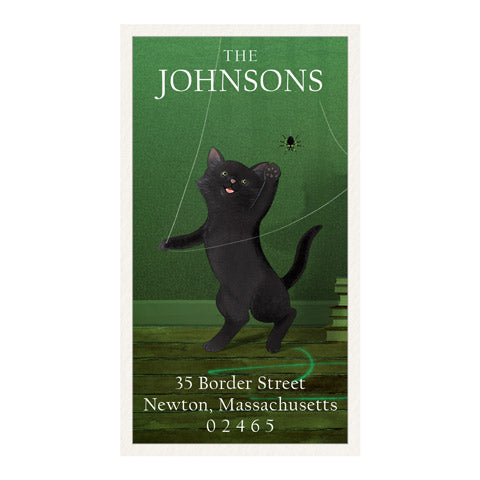 Hijinks Cat Panoramic Return Address Labels
