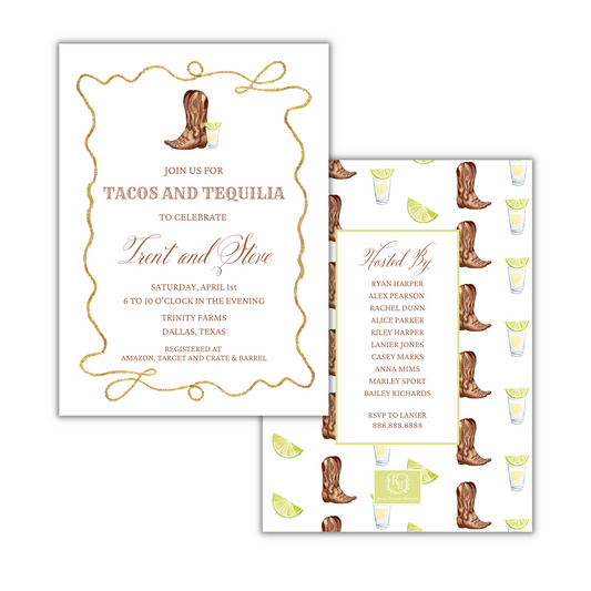 Tacos and Tequila - Wedding Shower Invite