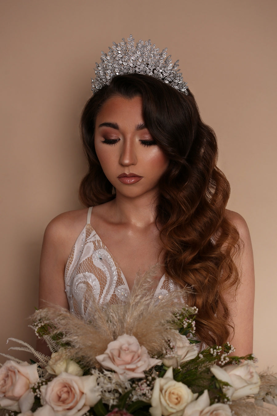 Alexia Leaf Swarovski Bridal Tiara