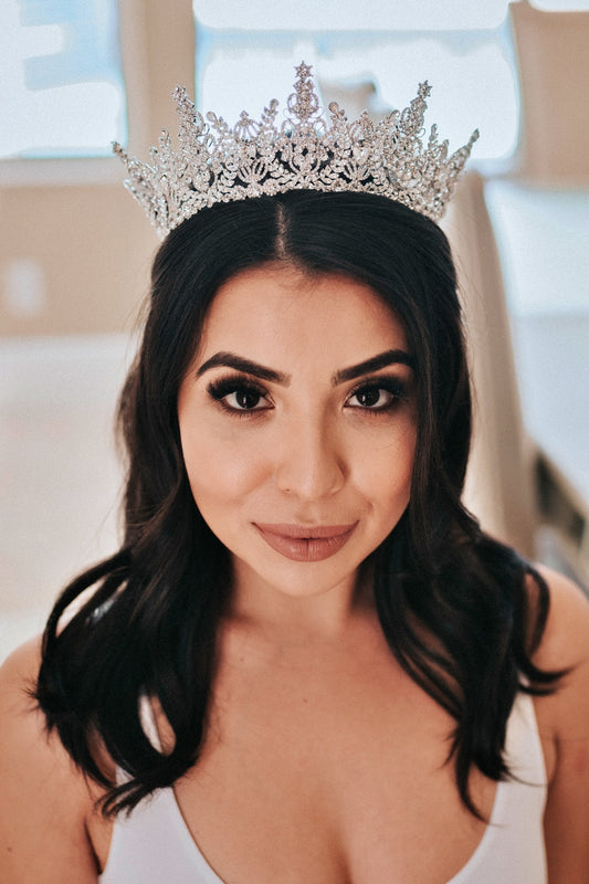 Aurora Full Crown, Swarovski Wedding Full Crown