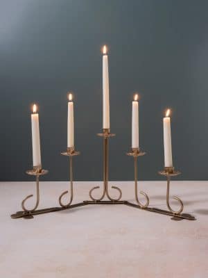Ornate Gold Foldable Candle Holder