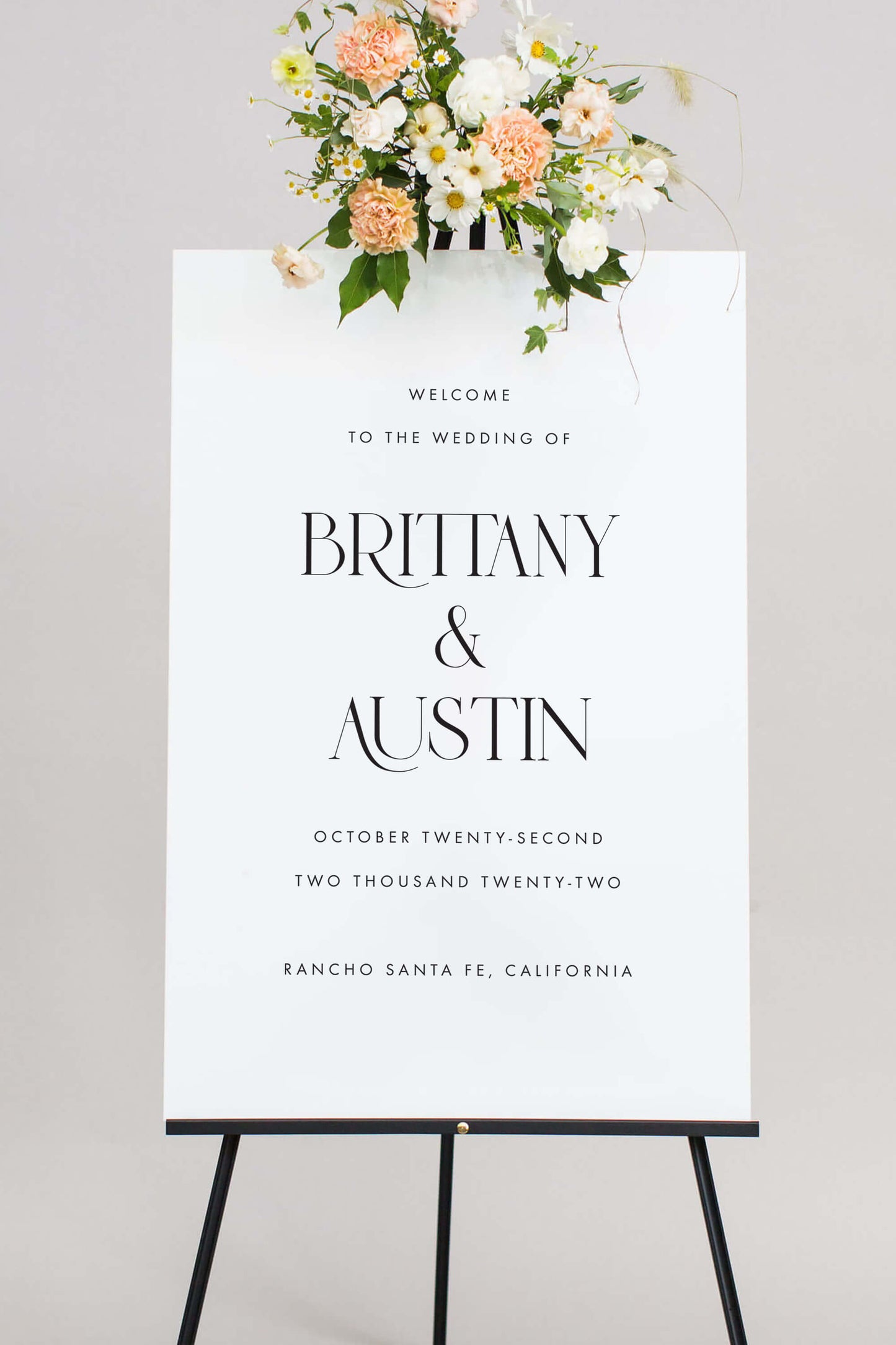 The Brittany | Acrylic Welcome Sign