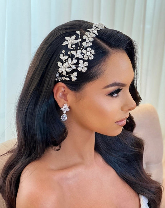 Asymmetrical Floral Headband Style No. 242687