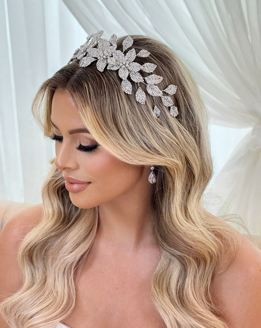 Crystal Flower Headband Style No. 80070