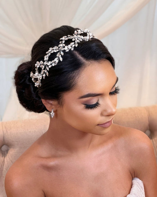 Classic Pearl And Crystal Looping Vine Style No. 242644