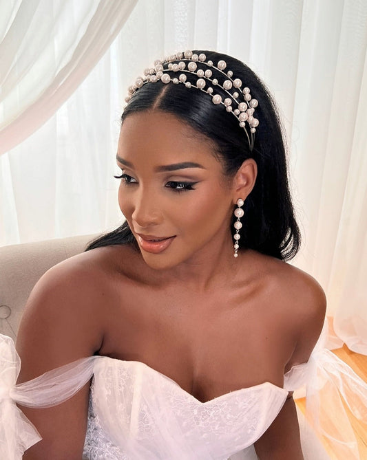 Tiered Pearl Headband Style No. 80096
