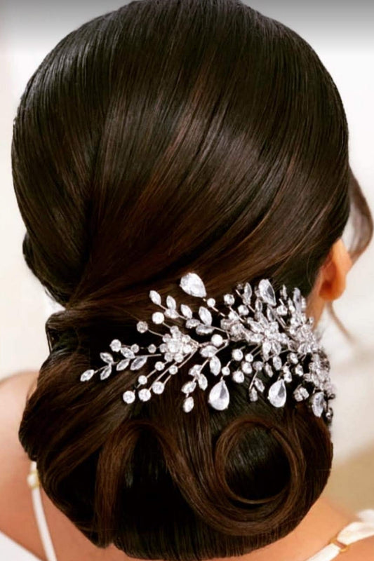 Amour Swarovski Hair Comb, Wedding Headpiece
