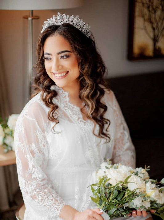 Angelika Bridal Crown With Swarovski Stunning Crystals