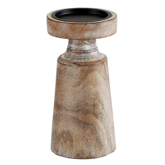 Mango Wood Candle Holder - Medium
