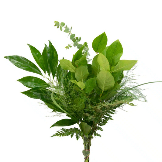 Baby Blue Mix, 10 Greenery Bouquets