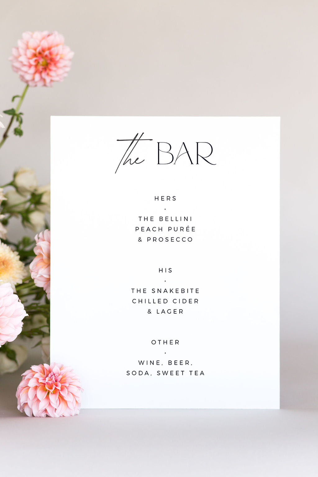 Gatorboard The Isabella | Wedding Bar Sign
