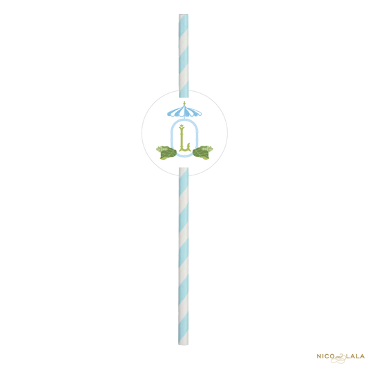 Beach Bachelorette Straw Tags