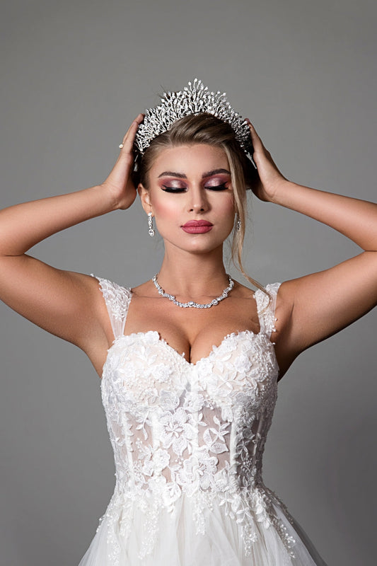Beatrice Swarovski Wedding Tiara, Bridal Tiara