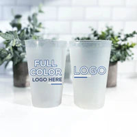 Design Your Own/Corporate Full Color Frosted Plastic Cups