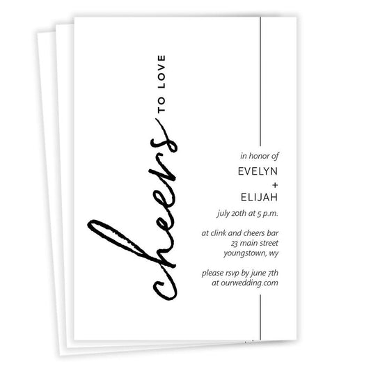 Cheers to Love Invitation
