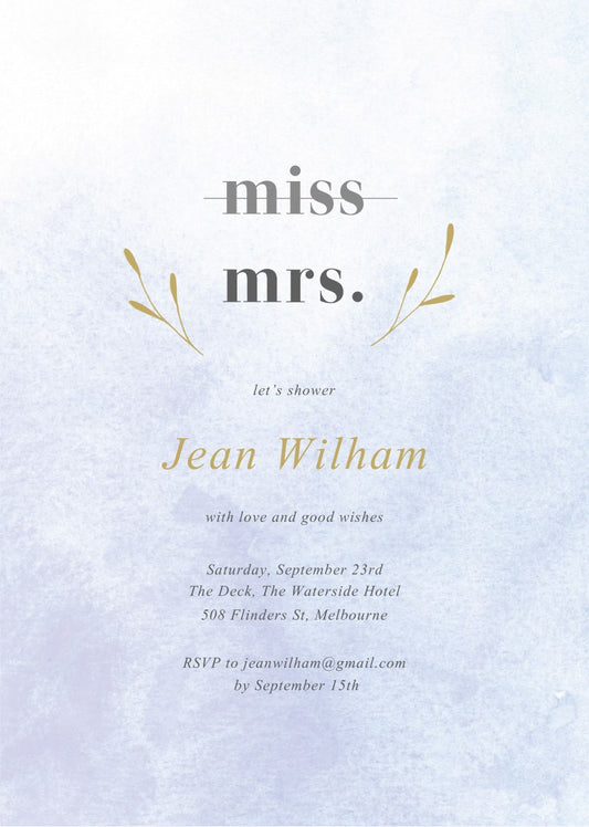 ToneBridal Shower Invitation by Inggrid H.
