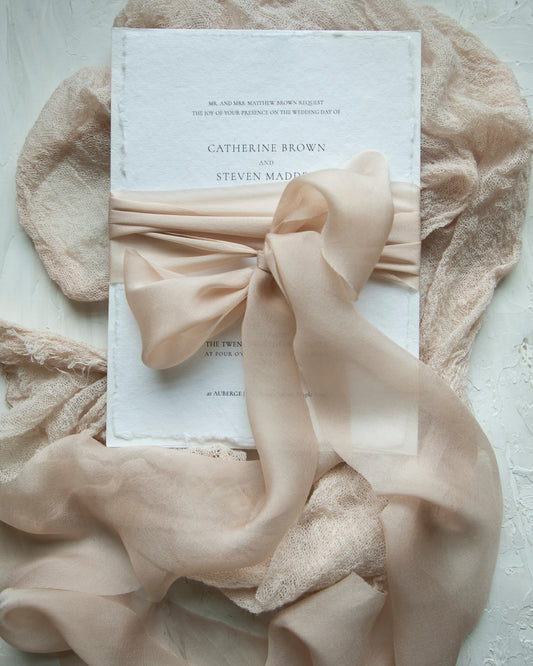 Blush {Sheer} Silk Ribbon