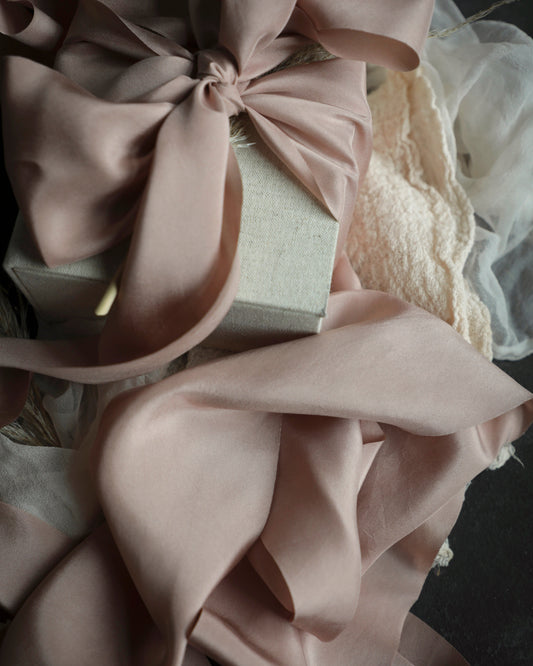 Blushing Rose Silk Ribbon