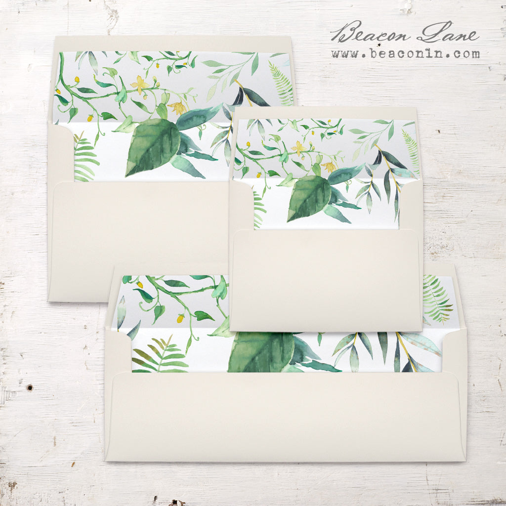 Botanical Garden Envelope Liners