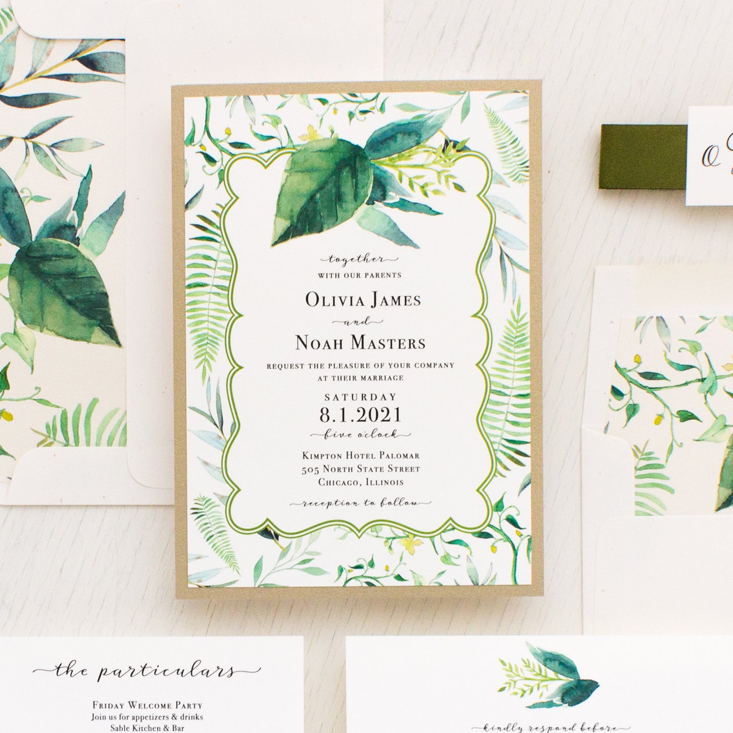 Botanical Garden Wedding Invitations