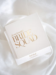 Bride Squad - Ivory Bridesmaid Thank You Card