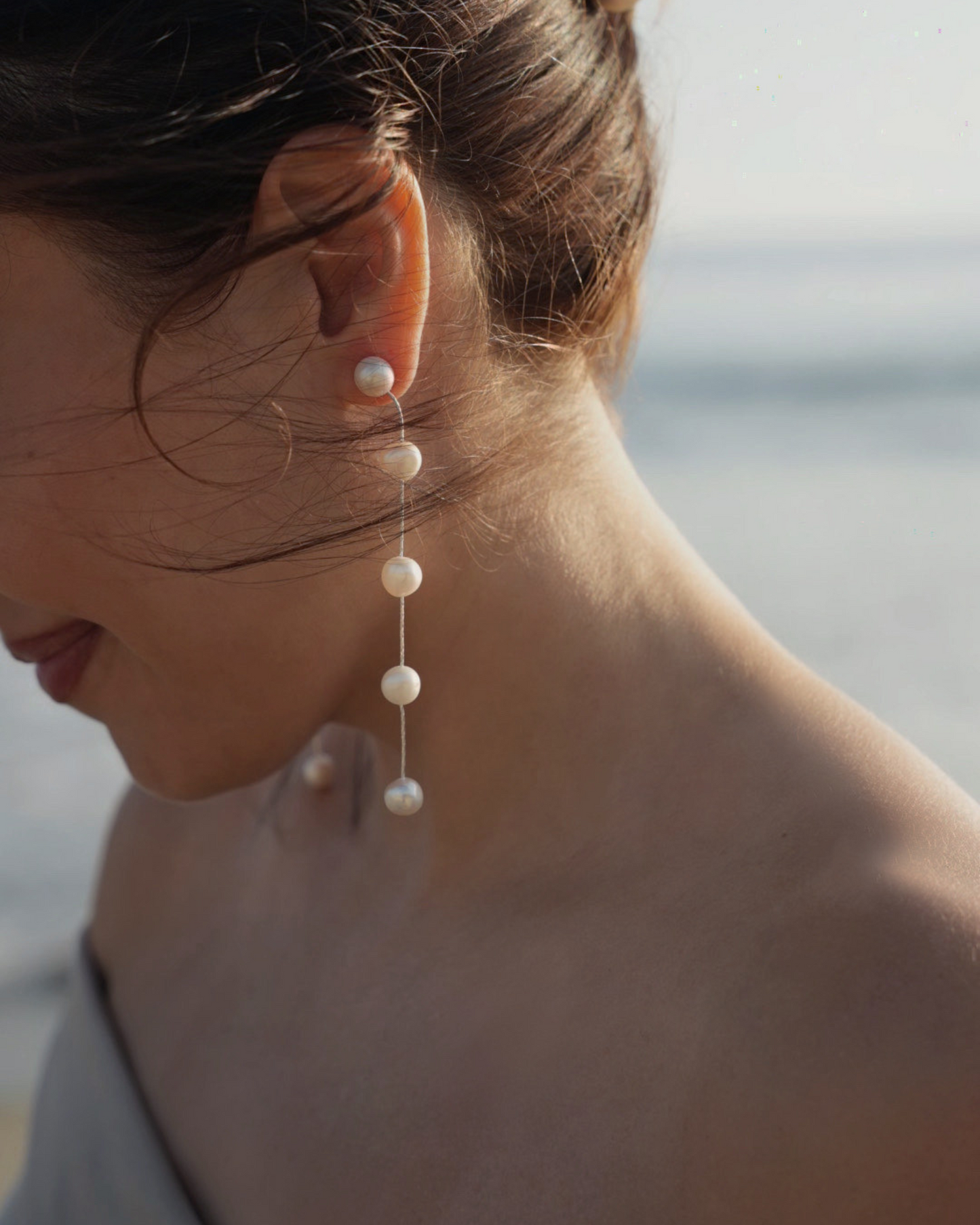 Krista Pearl Dangle Earrings