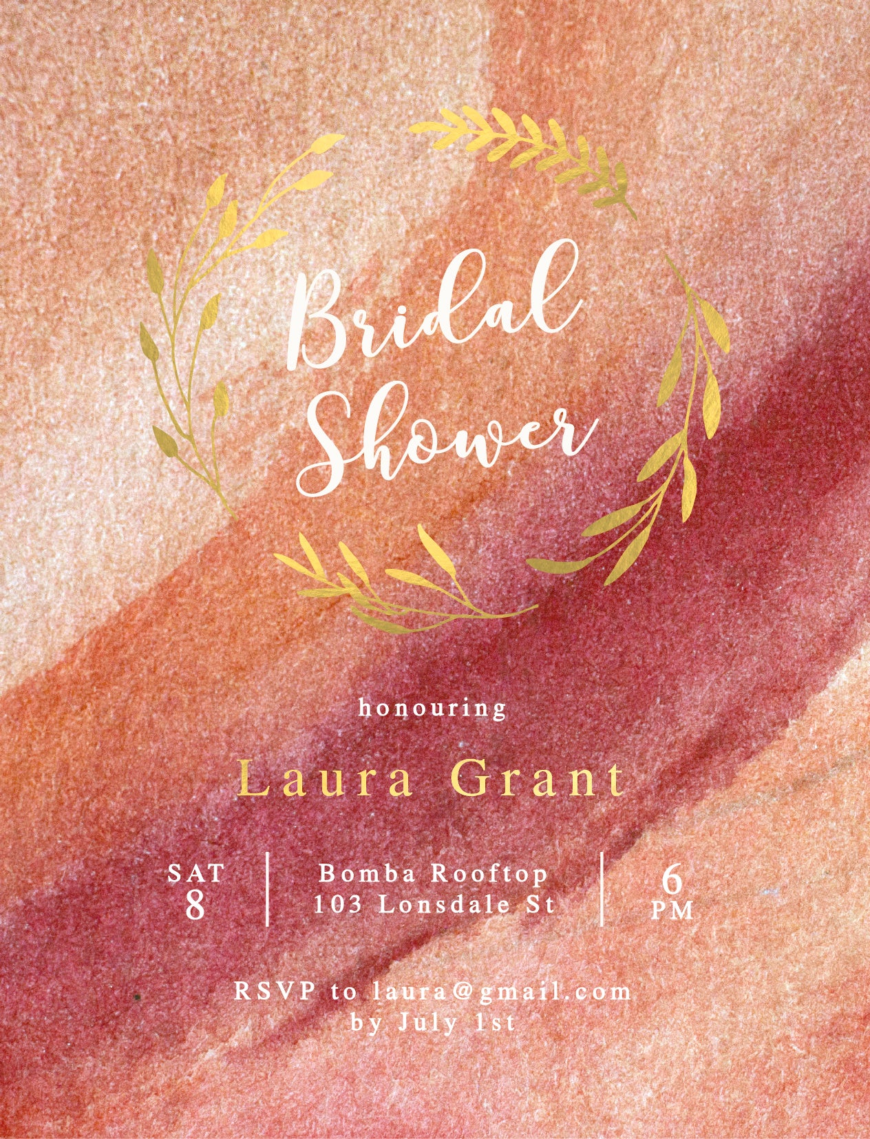 BlushBridal Shower Invitation by Owey C.