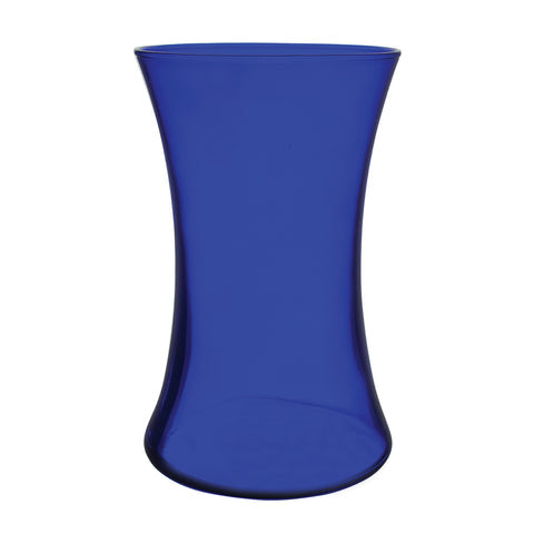 Cobalt Blue Glass Gathering Vase 8"