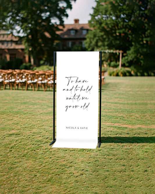 Maia Sign | Fabric Welcome Sign