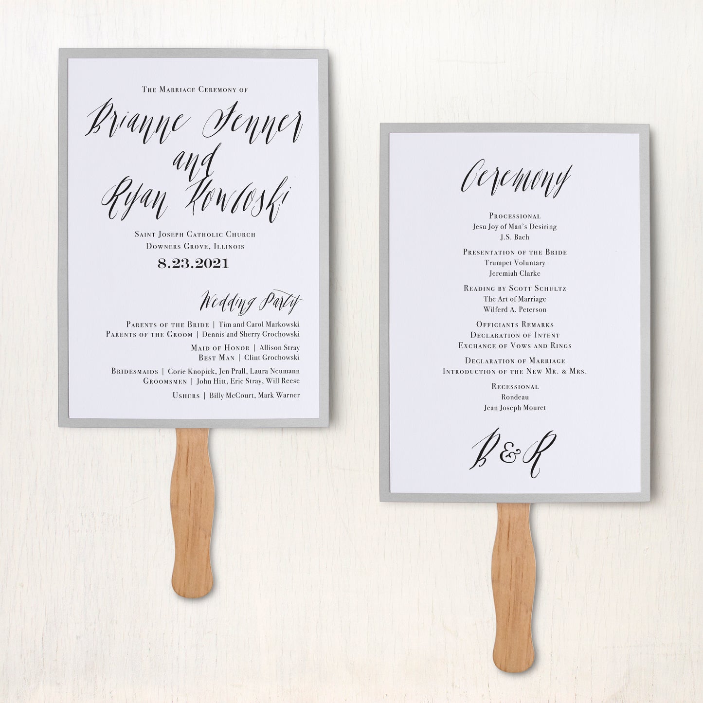 Modern Calligraphy Ceremony Fans