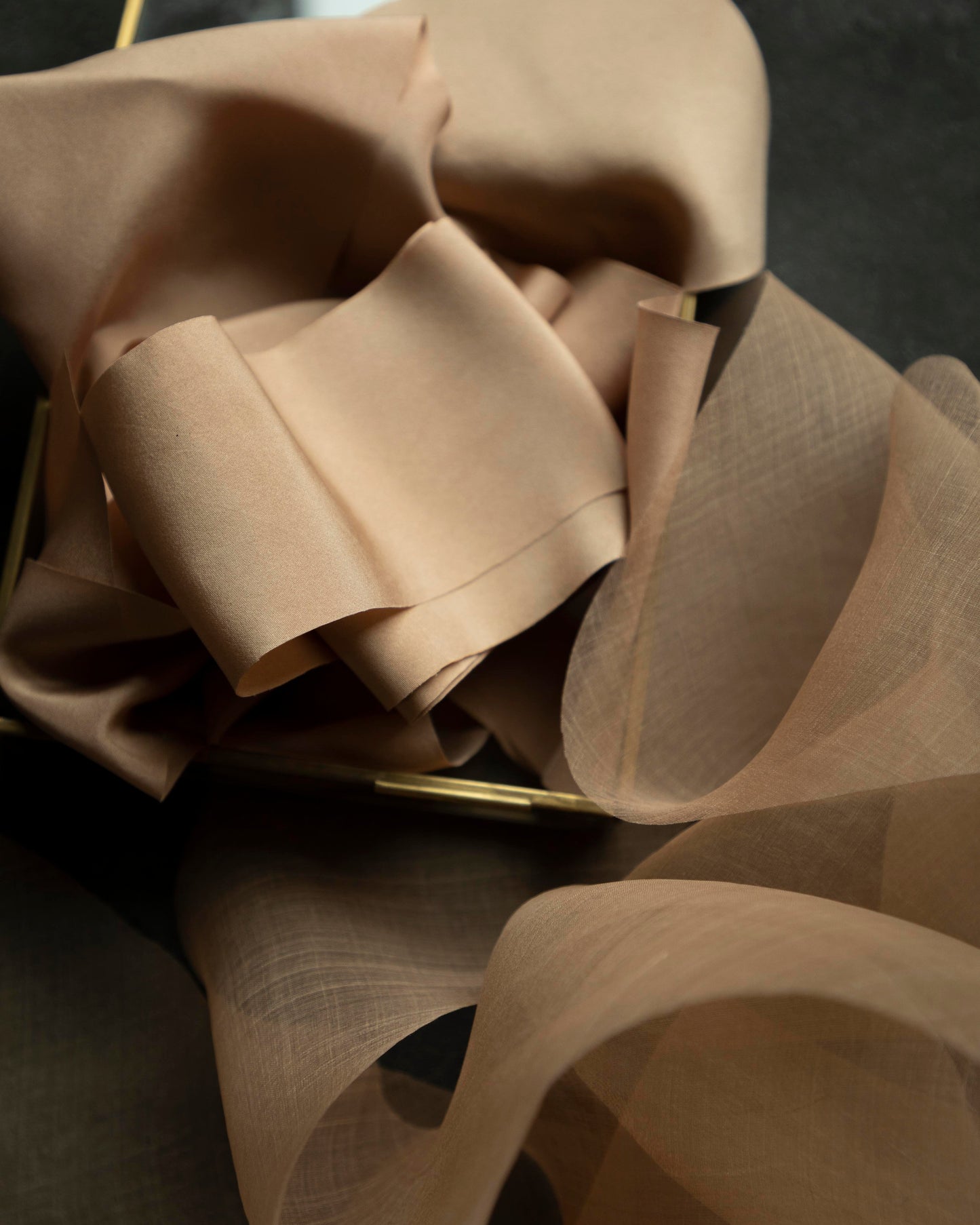Cinnamon {Organza} Silk Ribbon