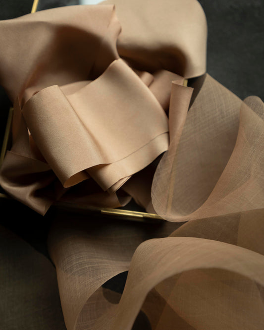 Cinnamon {Organza} Silk Ribbon