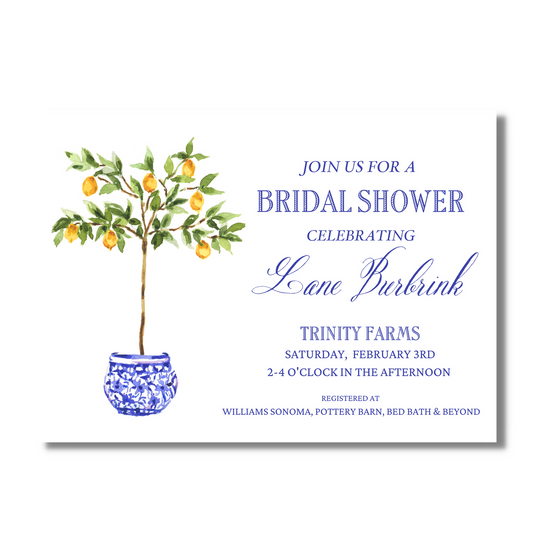 Citrus Tree - Wedding Shower Invite