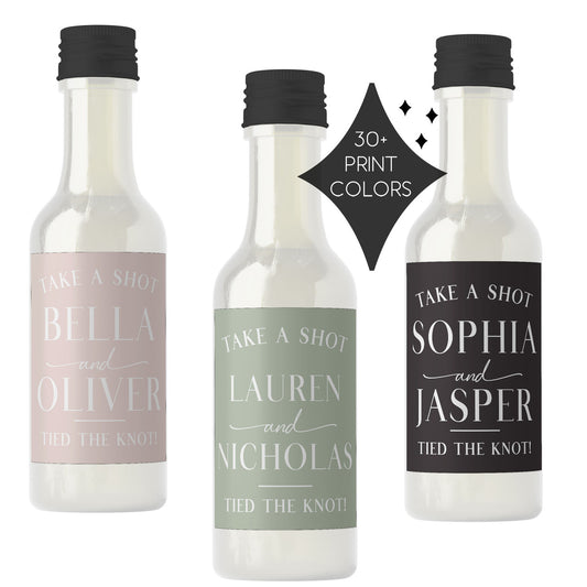Name + Name Liquor Labels