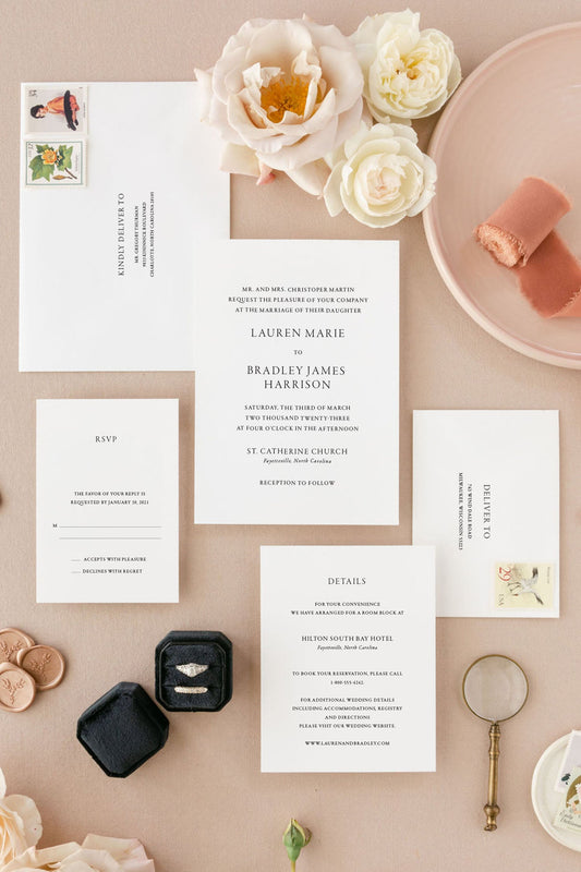 Classic Wedding Invitations | The Lauren