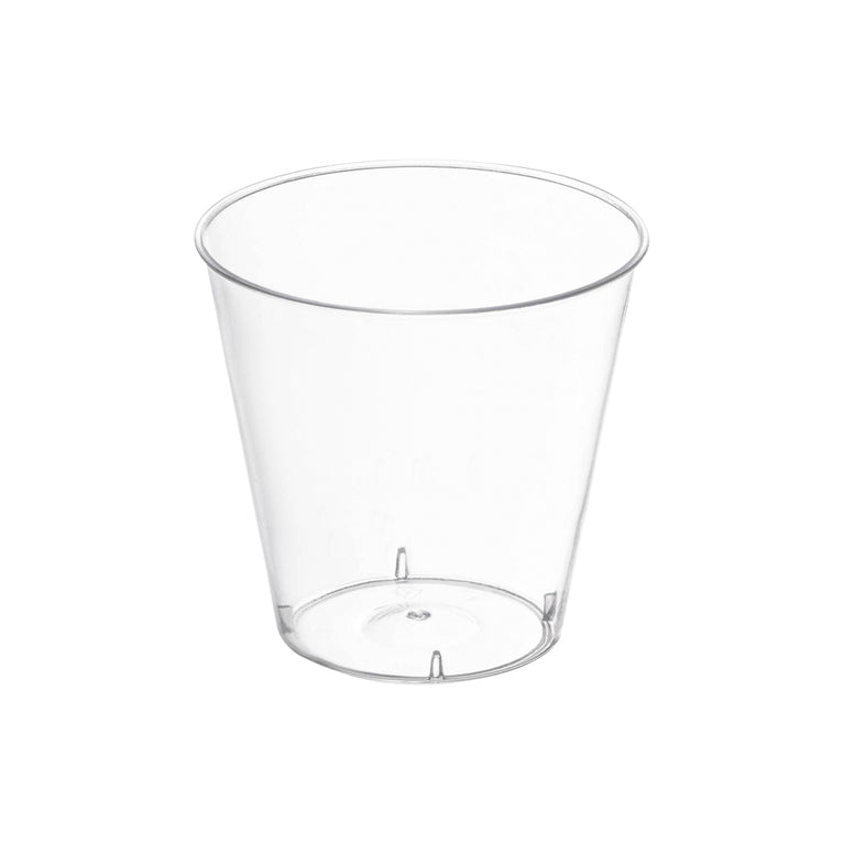 1 oz. Clear Plastic Shot Glasses