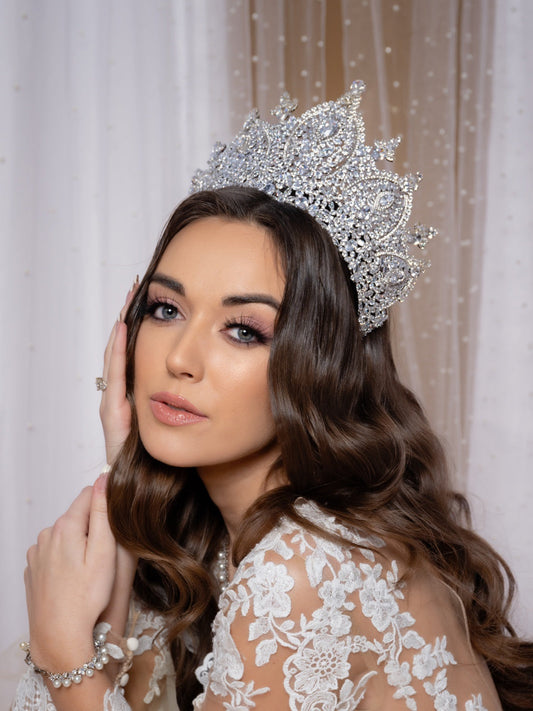 Bilquis Majestic Swarovski Wedding Crown