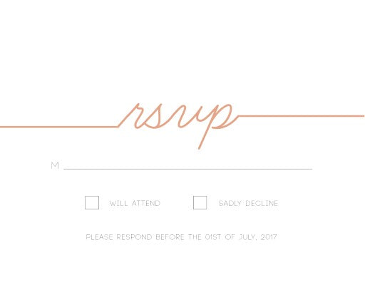 Cursive RSVP Cards by Brynie L.