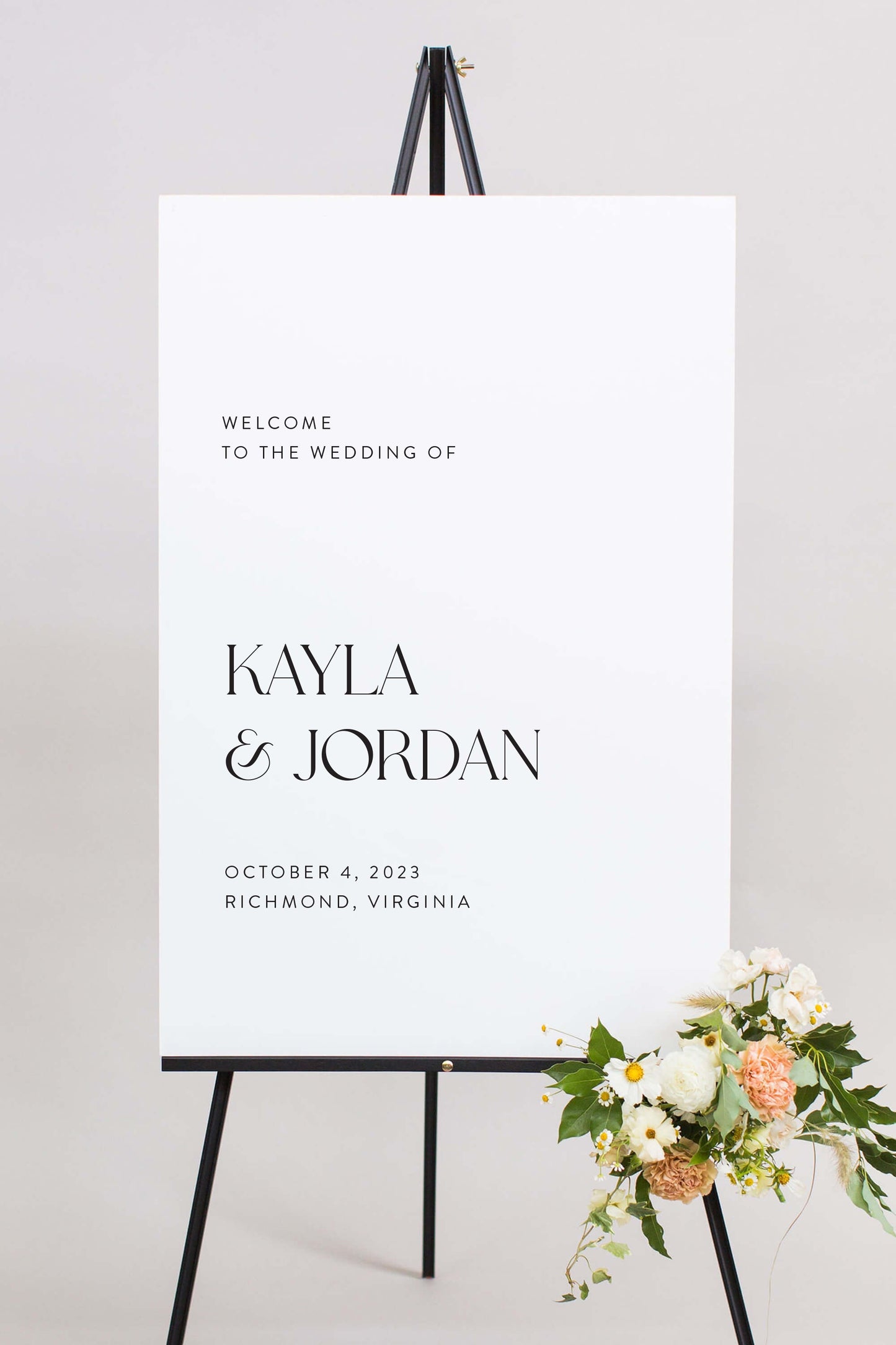 Gatorboard Wedding Welcome Sign | The Kayla I
