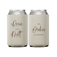 Custom Beer Can Coolers for Wedding Favors