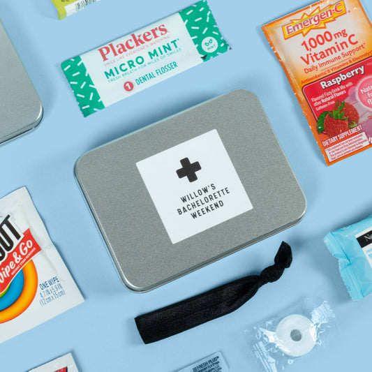 Customizable Tin Hangover Recovery Kit