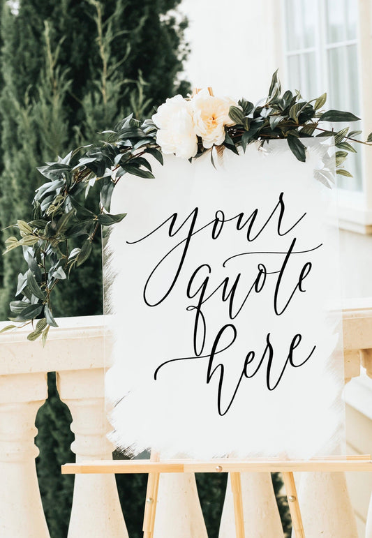Custom Acrylic Wedding Sign