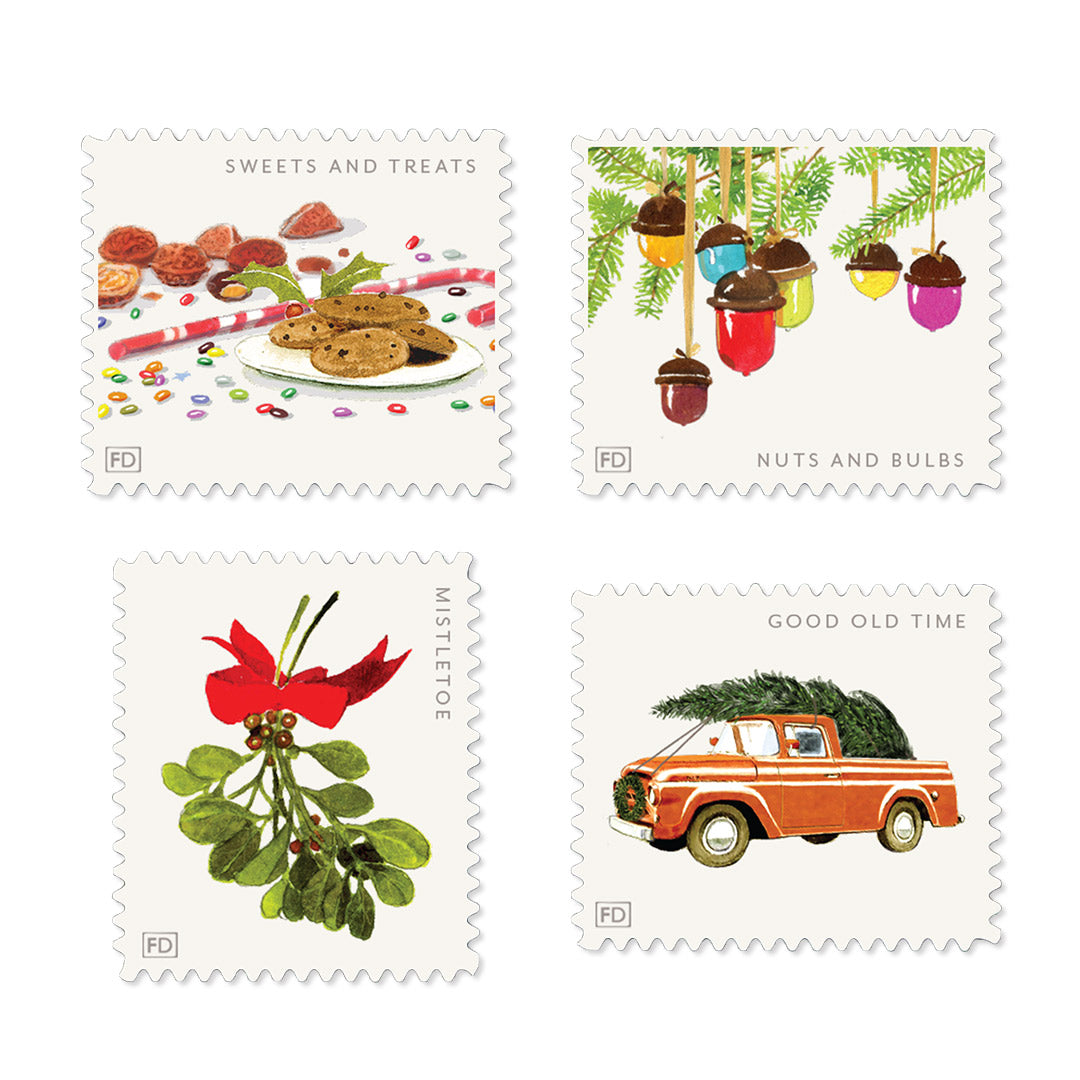 Deck The Halls Decorative Labels