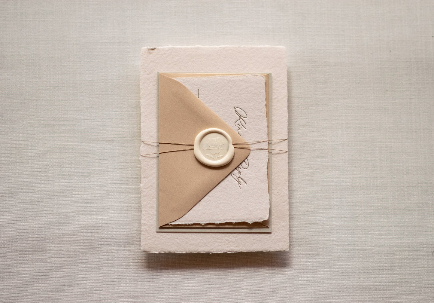 The Jacqueline Invitation Wraps + Wax Seals