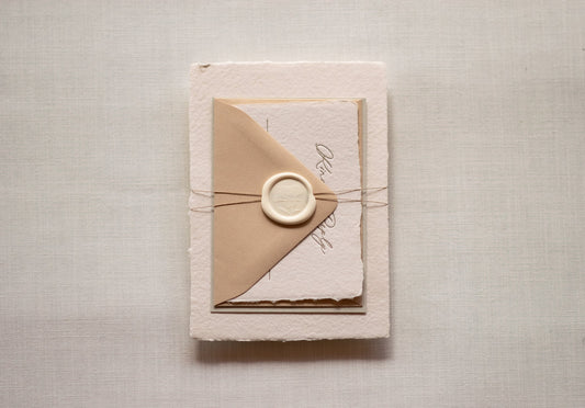 The Jacqueline Invitation Wraps + Wax Seals