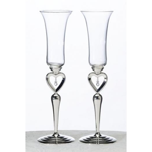 Dangling Jewel Toasting Glasses