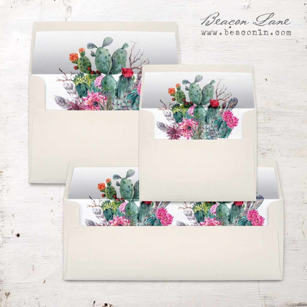 Desert Blooms Envelope Liners