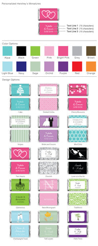 Personalized Hershey's Miniatures (Many Designs Available)